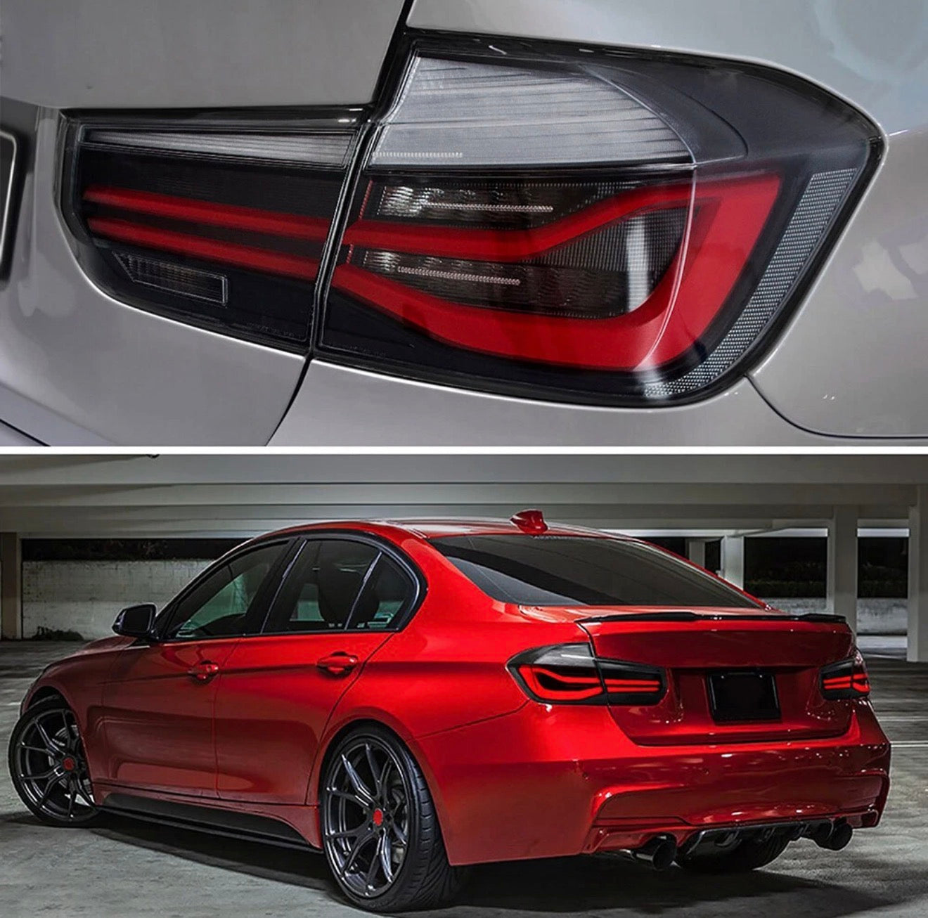 LED Tail Lights For 2012-2018 BMW F30 F35 F80 M3 LCI Style Clear Lens