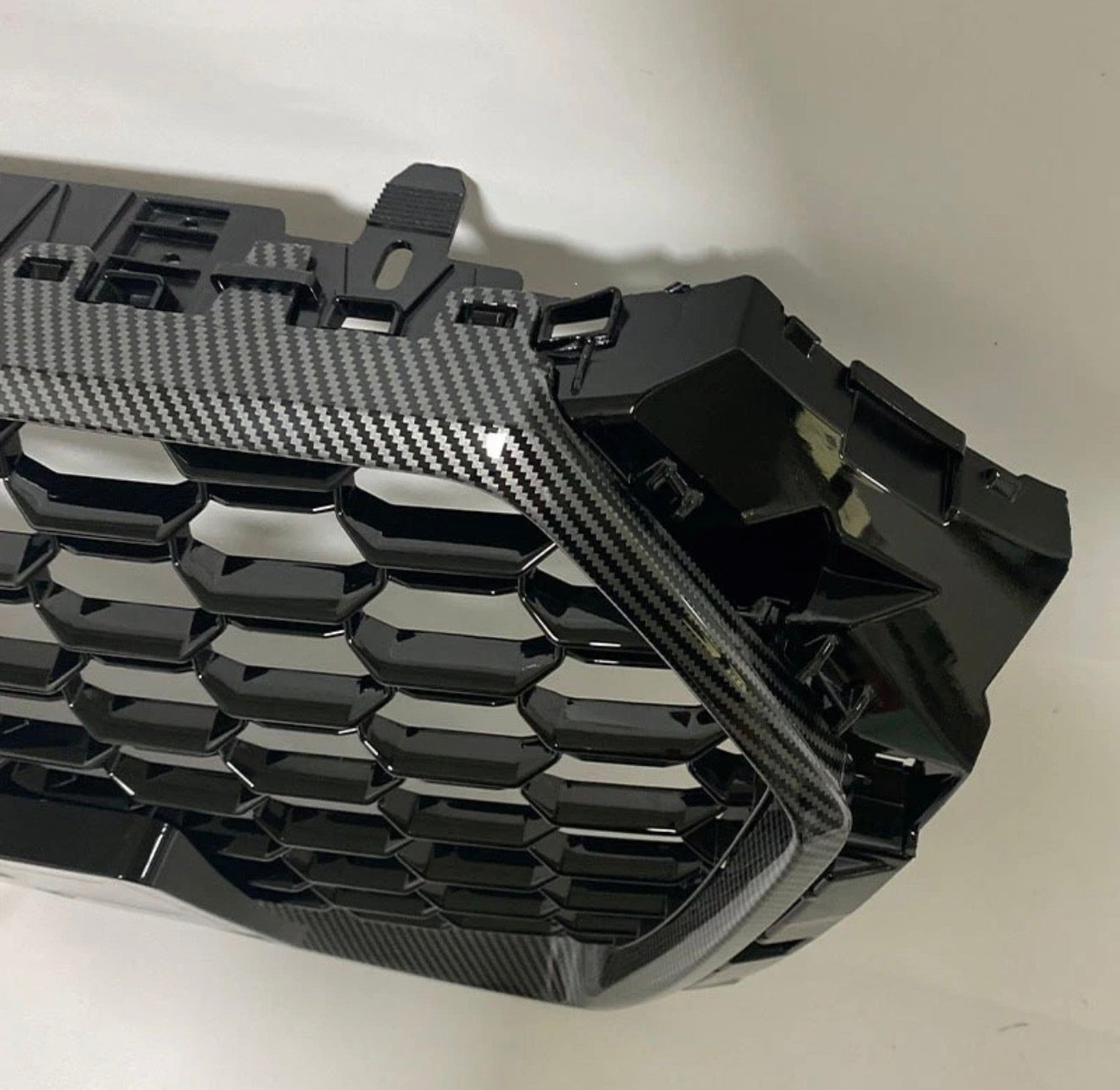 For Audi A4 S4 B9 2017- 2019 RS4 Style Carbon Fiber Grill Honeycomb Grillei