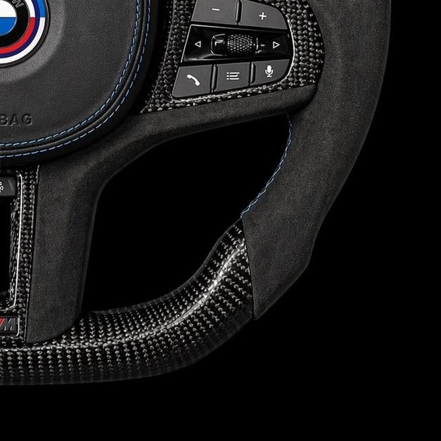 BMW M Performance Carbon Fiber & Alcantara Steering Wheel (2019–2026 G Series) – Airbag Included | Plug & Play