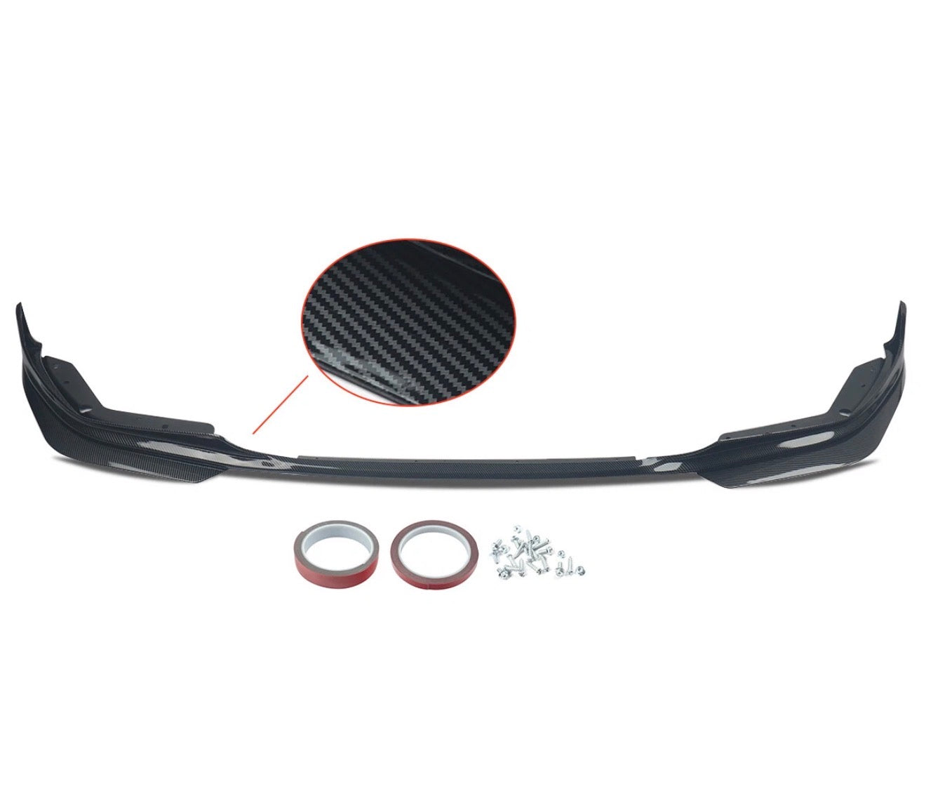 For 2019-2022 BMW M340i 330i G20 Pre-LCI Carbon Look Front Bumper Lip Splitter
