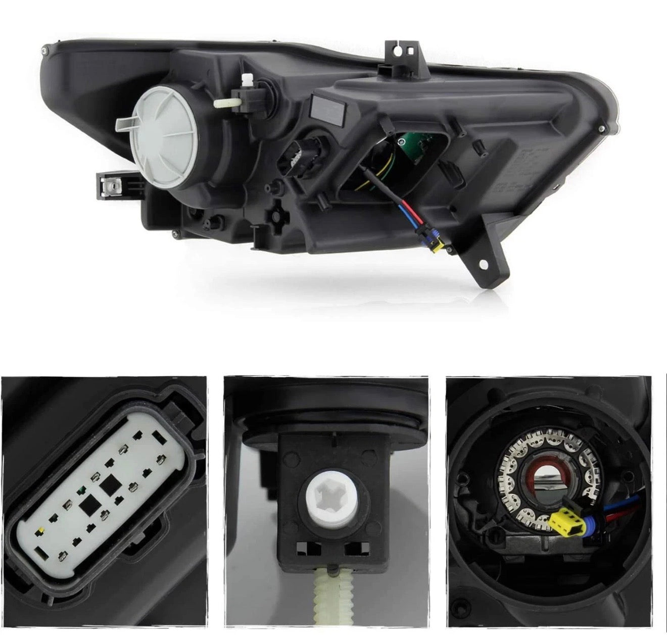 For 2015-2017 Ford Mustang HID/Xenon Headlight Assembly w/o Bulb Pair Left+Right