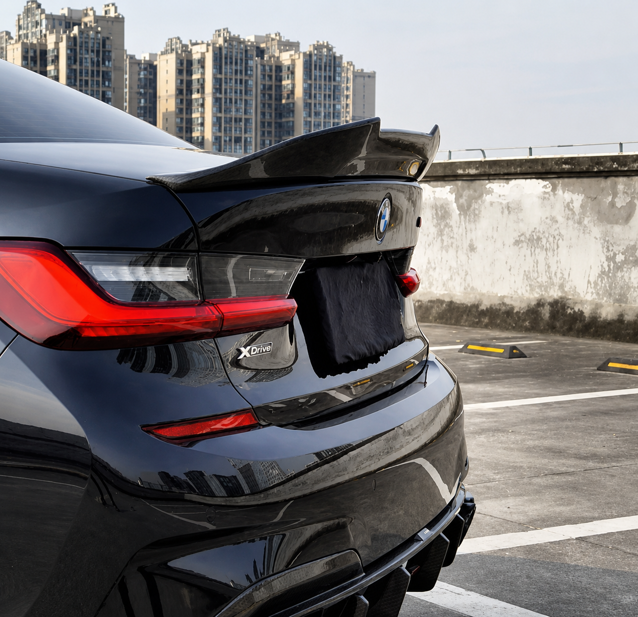 BMW G20 3 Series / G80 M3 PSM Style Carbon Fiber Rear Trunk Spoiler (2019–2025)