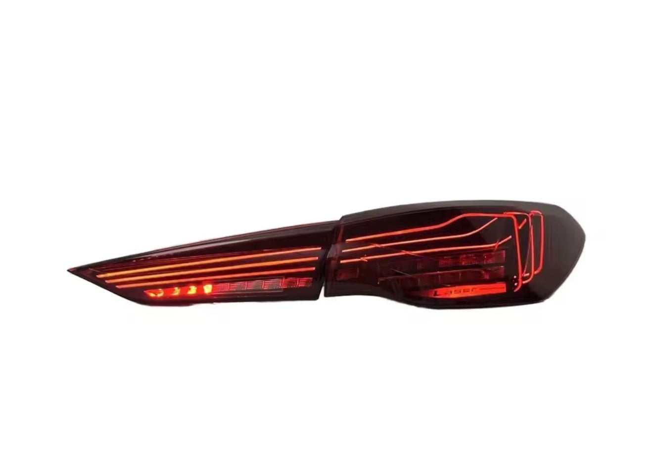 BMW M Performance Laser Style Taillights for 4 series / M4 G80-82-G20-22 Red / Smoked Lenses