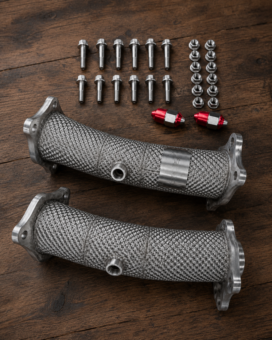 2020+ Chevrolet Corvette C8 3” High Flow Downpipes w/ Heat Shields – 6.2L LT2