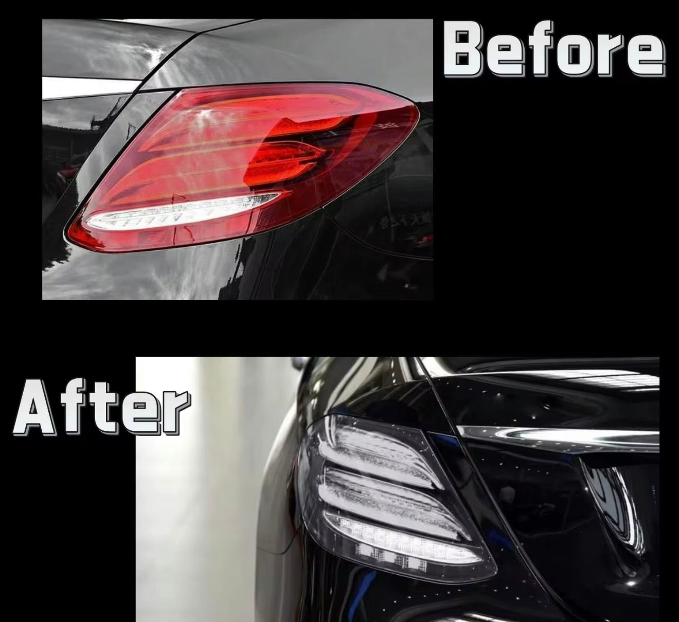 Mercedes Benz E-class 2016-2020 W213 clear lens LED Taillights