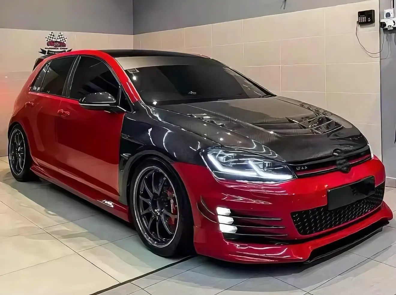 Full Custom Real Carbon Fiber Hood for Volkswagen Golf MK 7 / 7.5/ gti 2014-2020