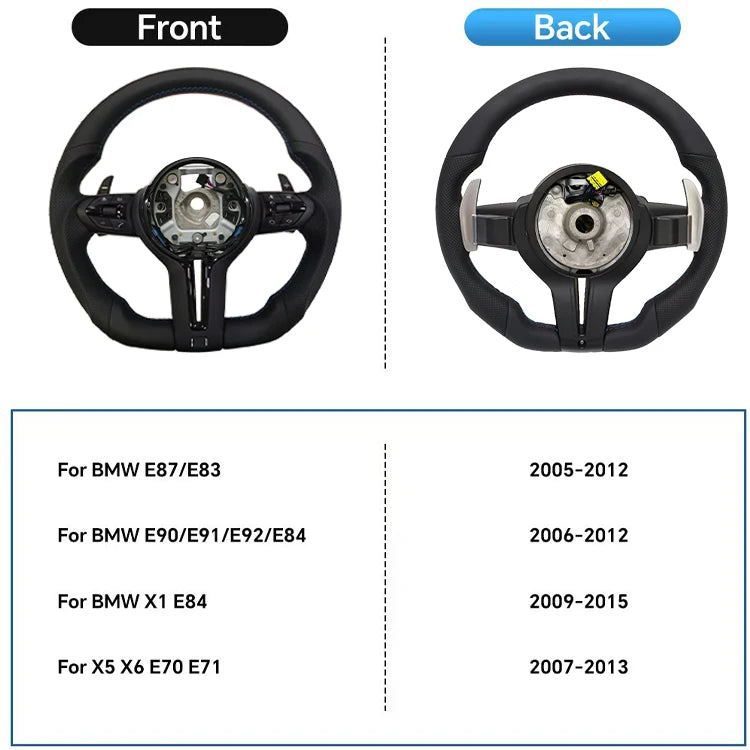 BMW M Sport style Steering Wheel Gloss Black Trim For 2012-2019 models