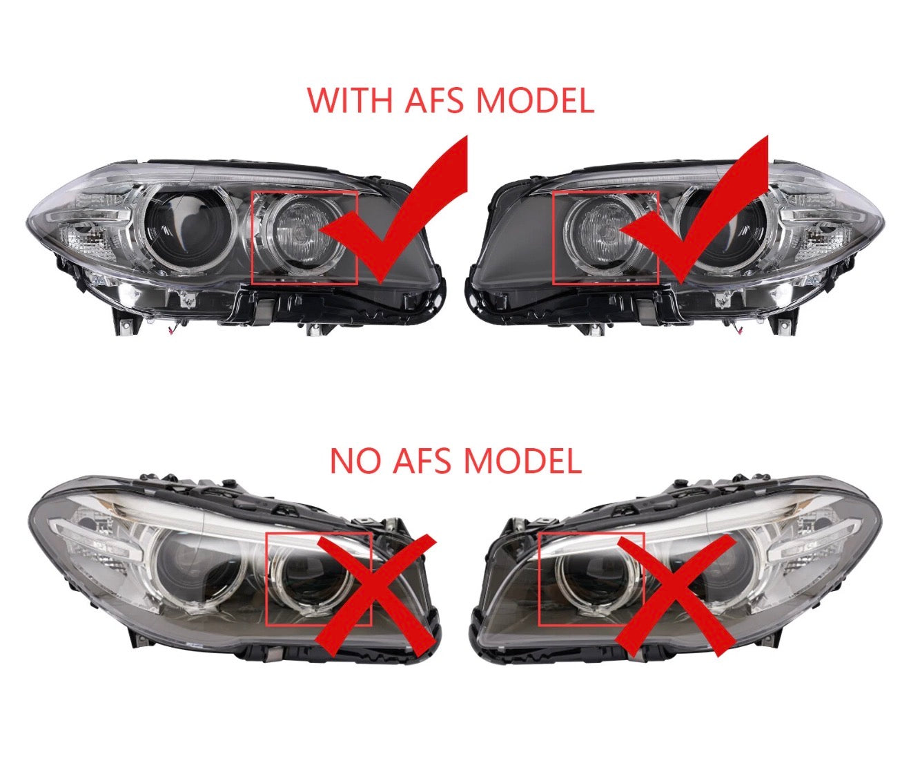 For BMW 5 Series F10 F11 2014-2016 Left+Right Xenon HID W/AFS Adaptive Headlight
