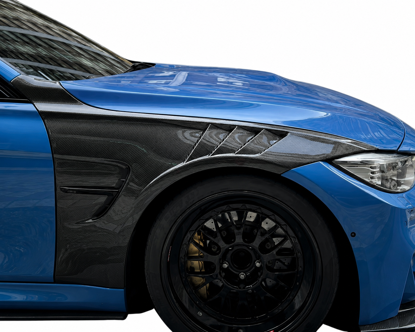 BMW M4 F80 Carbon Fiber Vented Fender Set | Aggressive Widebody Style