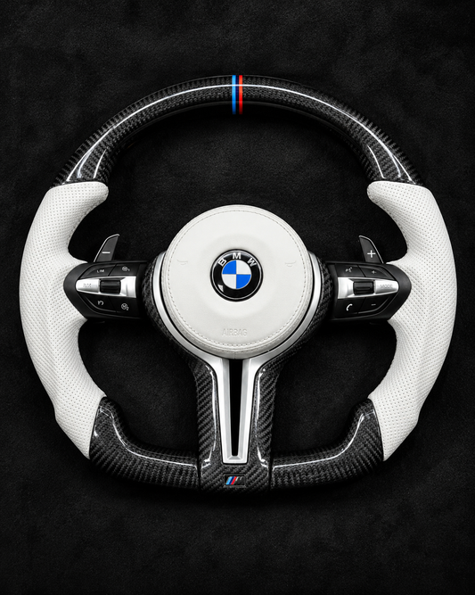 BMW Glacier White M Performance Steering Wheel | 2008-2019