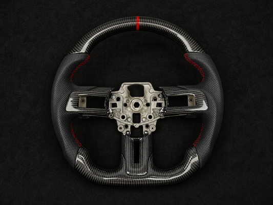 Ford Mustang 2015-2017 Carbon & Leather Steering Wheel