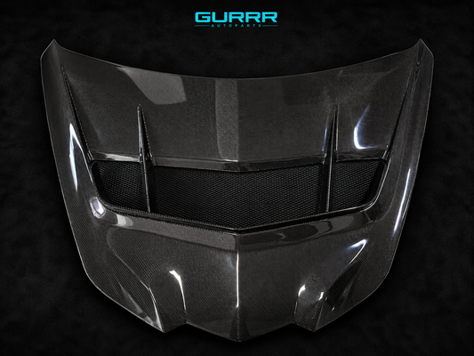 2020-2025 Corvette C8 | ZR1X DRY Carbon Fiber Hood Clear Coated
