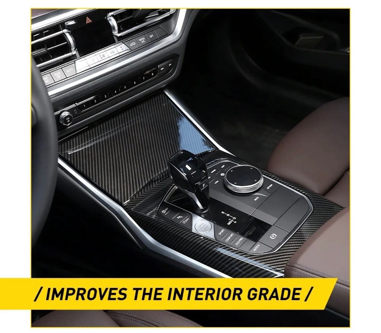 Carbon Fiber Interior Trim Cover Set For BMW 2-3-4 G Series 2019-2022