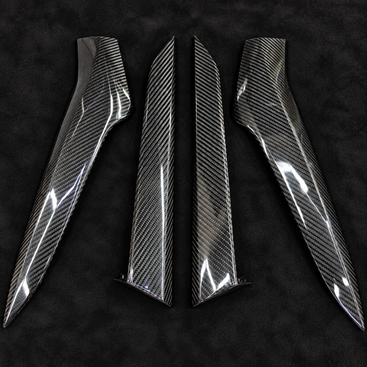 For 20-Up Corvette C8 Z51 CARBON FIBER Replacement Side Fender Vent Door Inlet