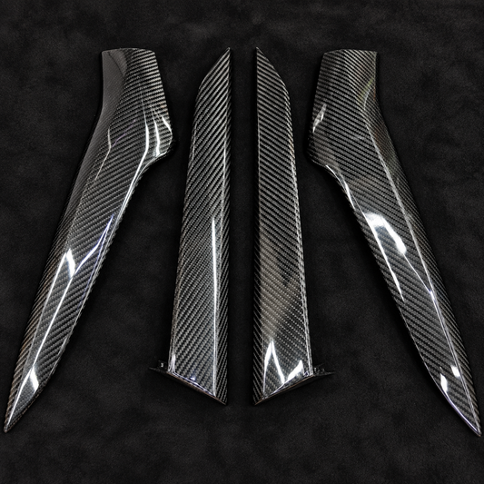 For 20-Up Corvette C8 Z51 CARBON FIBER Replacement Side Fender Vent Door Inlet