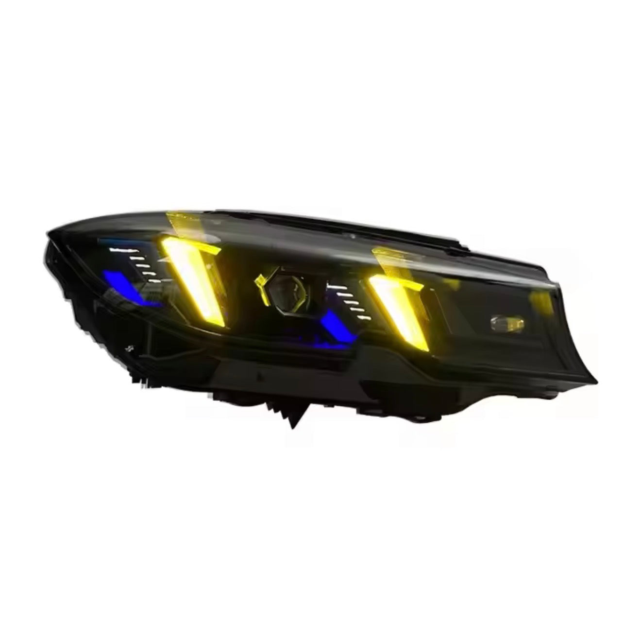 BMW G20/G28 Snake Style LED Headlights (2019–2022) – Dual Color Yellow/White DRL | Plug & Play