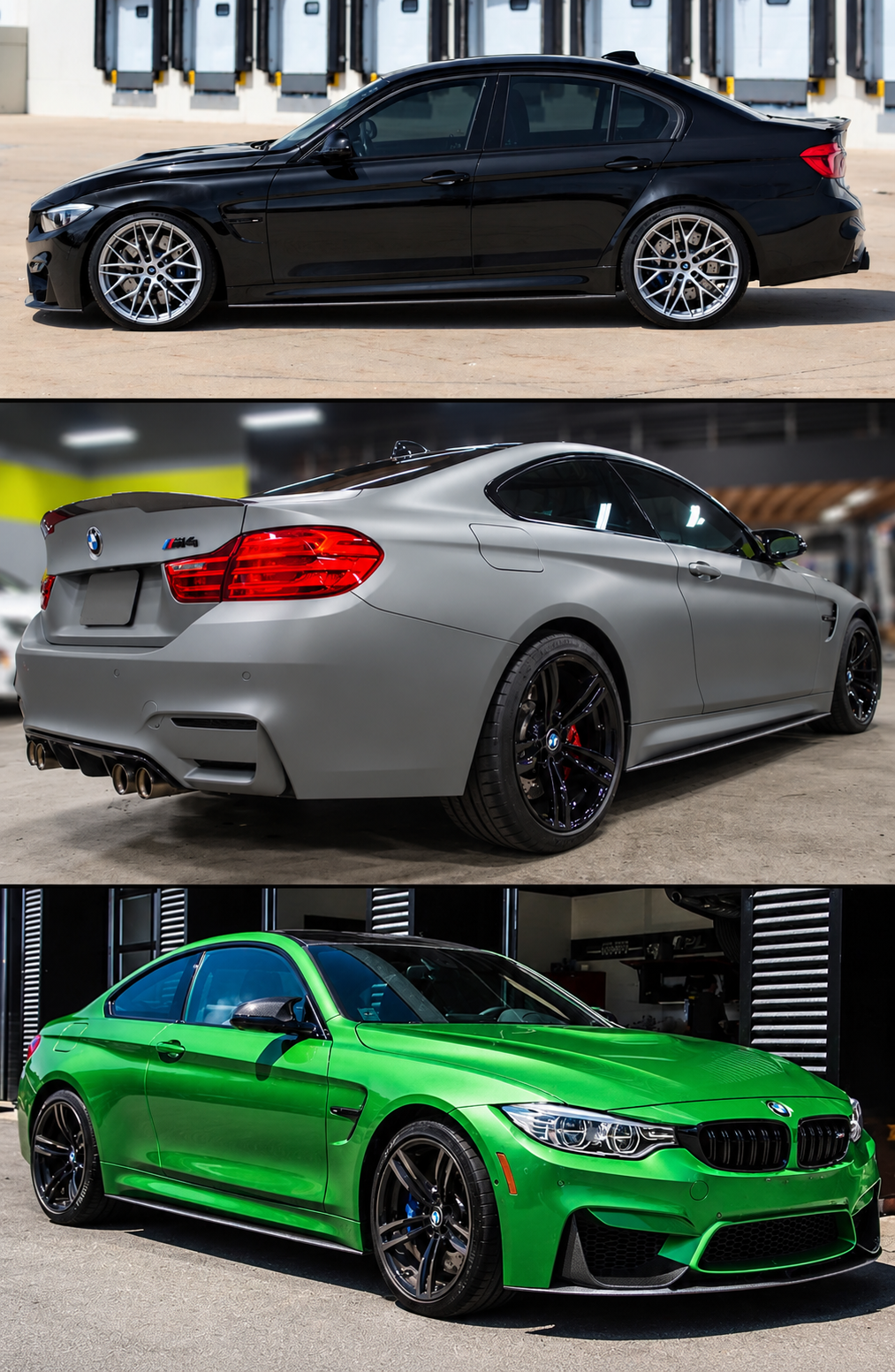 2015-19 BMW M4 & F80 M3 Carbon Fiber MP Style Side Skirt Extension Splitters