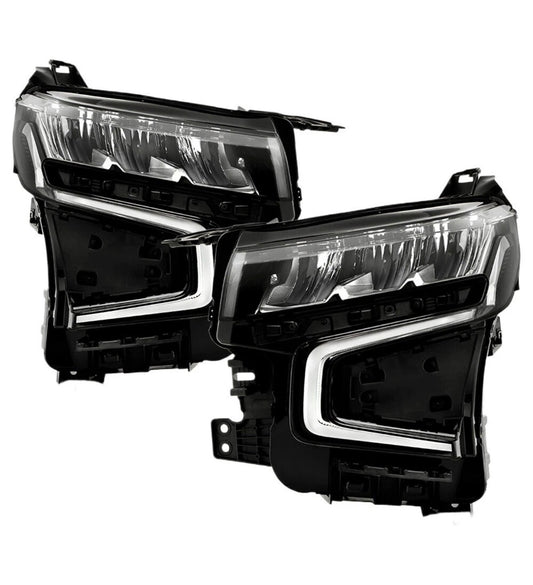 For 2021-2024 Chevy Suburban Tahoe Full LED Headlights Headlamps Pair Left+Right
