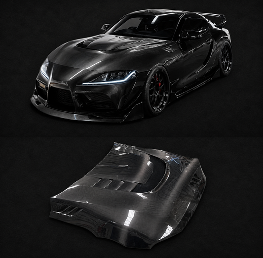 Toyota Supra GR A90/A91 VRS Style Carbon Fiber Hood | MK5 2019+