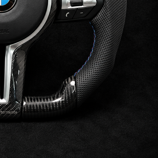 BMW M Sport LED Display Carbon & Leather Steering Wheel for 2012-2018 models