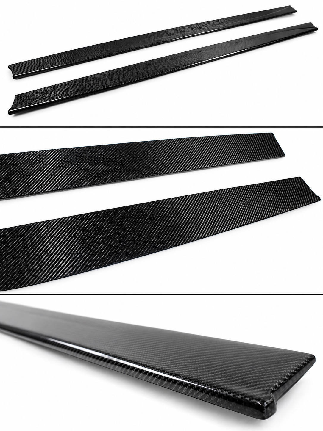 2015-19 BMW M4 & F80 M3 Carbon Fiber MP Style Side Skirt Extension Splitters