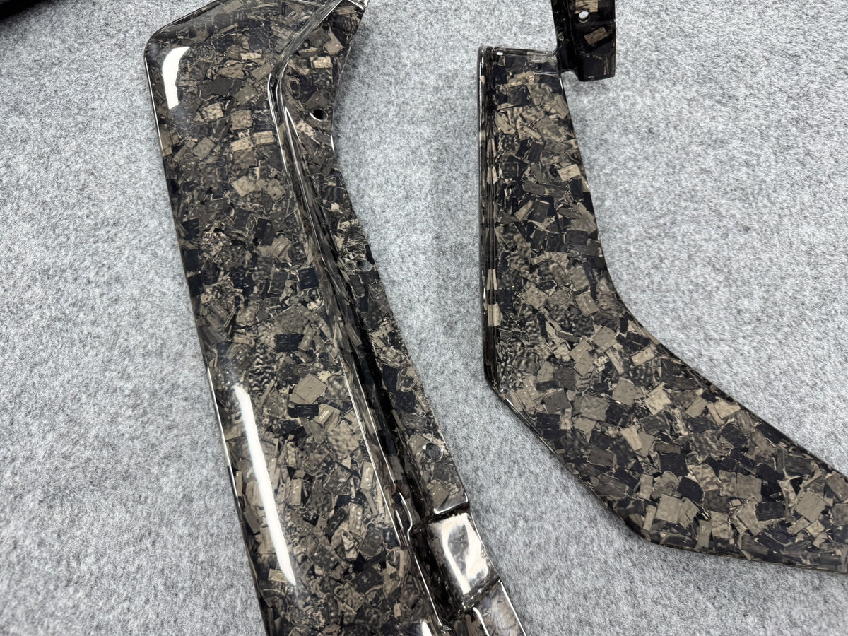 Corvette C8 Z06-Eray-Zr1X, Z07 Style Dry Forged Carbon Fiber Front Splitter Kit