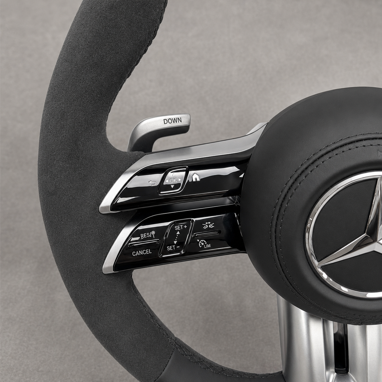 Mercedes-Benz AMG Style Alcantara Steering Wheel Full Assembly