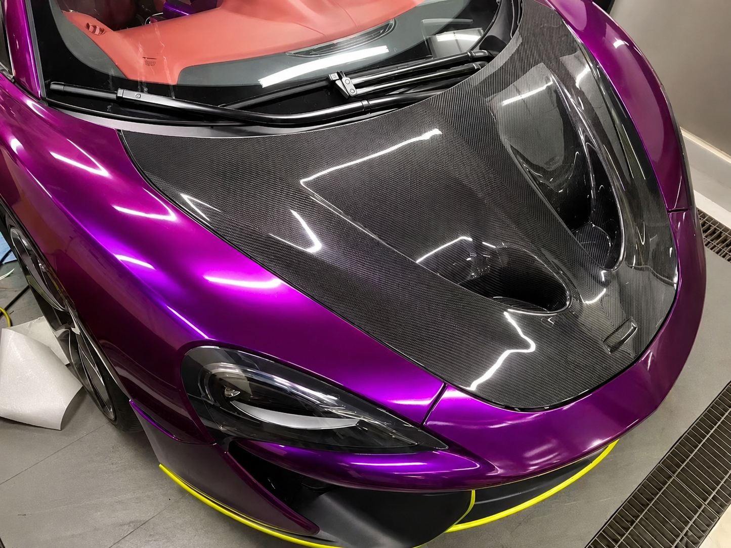 McLaren P1 Style DRY Carbon Fiber Hood For | 540C / 570S / 570GT / 600LT (2015–2021)