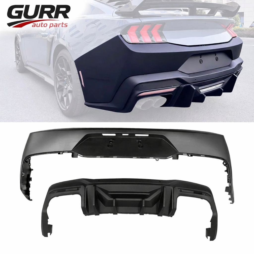 Ford Mustang 24-26 OE Rear Bumper & Race diffuser Combo