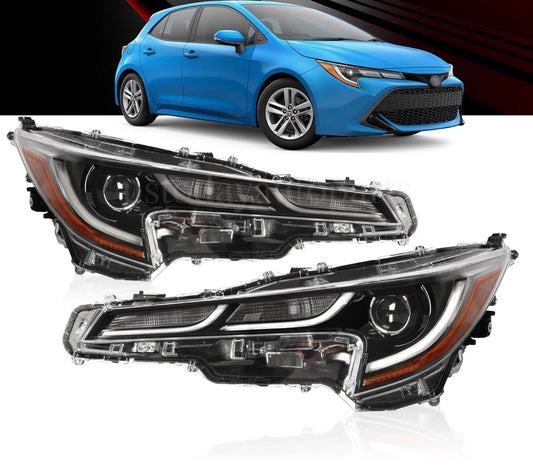 Headlights Pair For 2020-2022 Toyota Corolla SE XLE XSE Headlamps LED Left Right