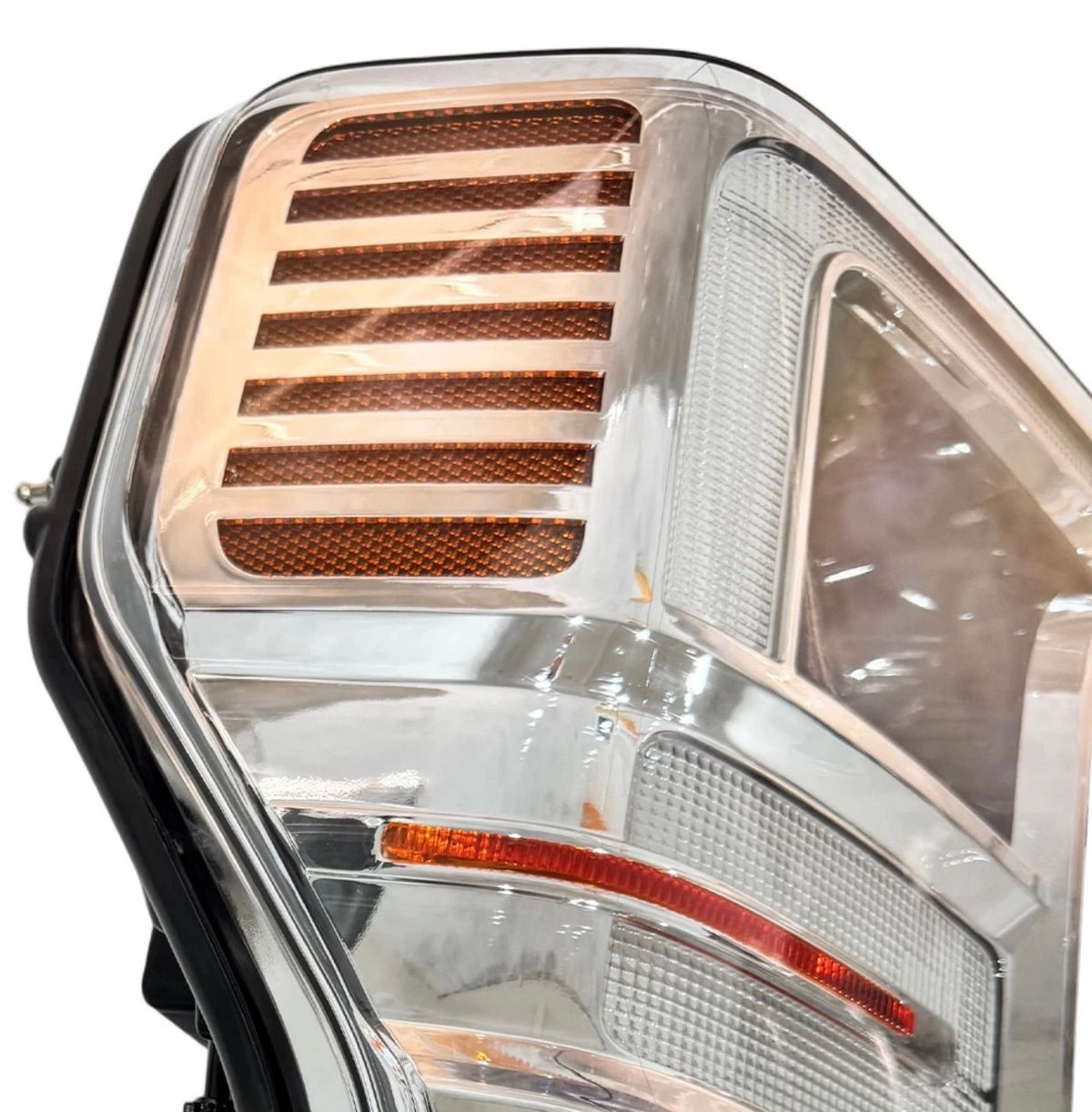 For Ford 20-2022 F-250 F-350 F250 F350 Super Duty FULL LED Headlight Chrome Trim
