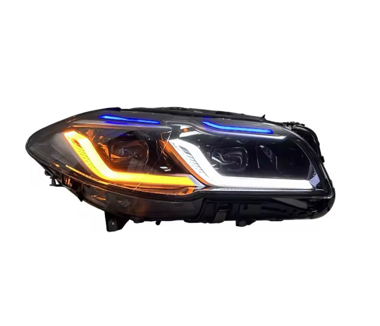 BMW 5 Series 2011-2017 Dual-color DRL Feature FULL LED Headlights Upgrade