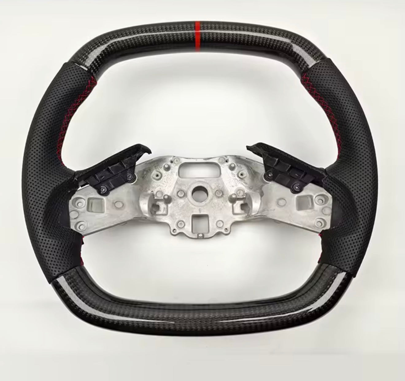 2020-2025 Corvette C8 Black Leather Steering Wheel