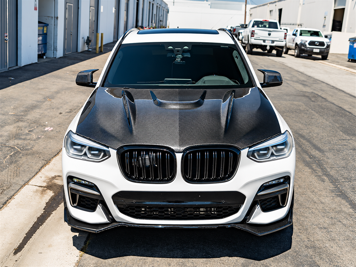 2019-24 Real Dry Carbon Fiber Front Hood For BMW X3M F97 X4M F98