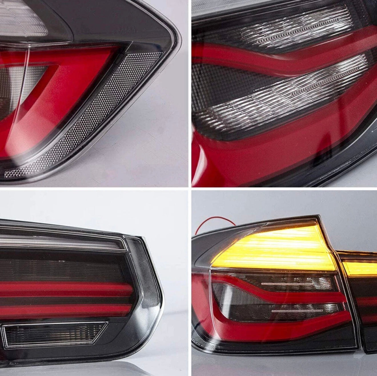 LED Tail Lights For 2012-2018 BMW F30 F35 F80 M3 LCI Style Clear Lens