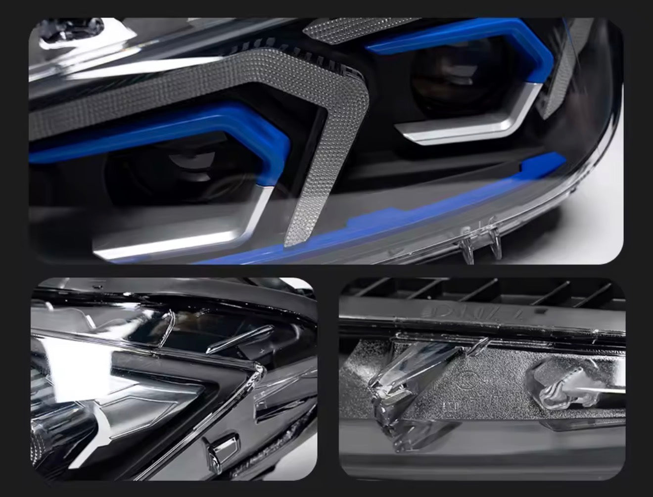 BMW F30/F31 Full LED Blue DRL Projector Headlights (2012–2019) | Sequential Turn Signal | Plug & Play