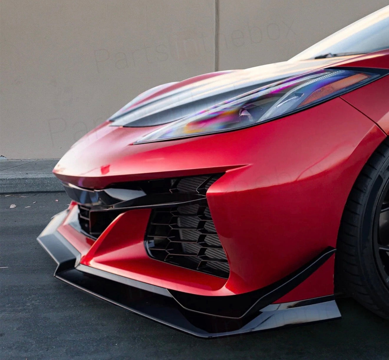 Z06 Style Complete Front Bumper Grille Conversion Kit For 2020-2025 Corvette C8