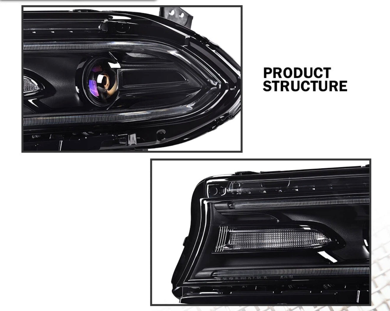 DODGE CHARGER 2015-2021 2022 LED HALOGEN HEADLIGHTS RIGHT & LEFT SIDE