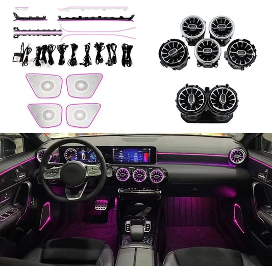 Upgrade 64 Colors Ambient Lighting  for Mercedes Benz A/CLA  A200 A180 W177 W118