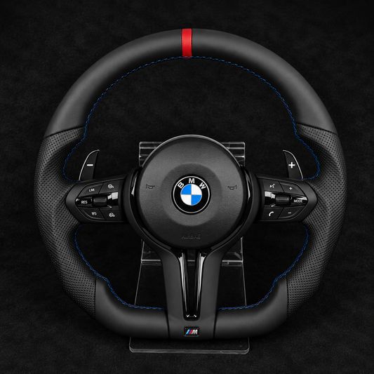 BMW M Performance Race Red Steering Wheel with Airbag & Paddle Shifters | 2012–2019 Models