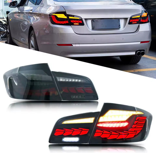 BMW F10 / F18 GTS LED Tail Lights 2011–2016 | Sequential Turn Signals | Smoked Black | Plug & Play
