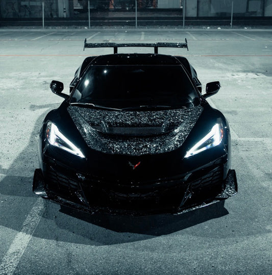 2020-2027 Corvette C8 Z51-Z06-ERay- ZR1X, ZR1X Dry Forged Carbon Fiber Hood