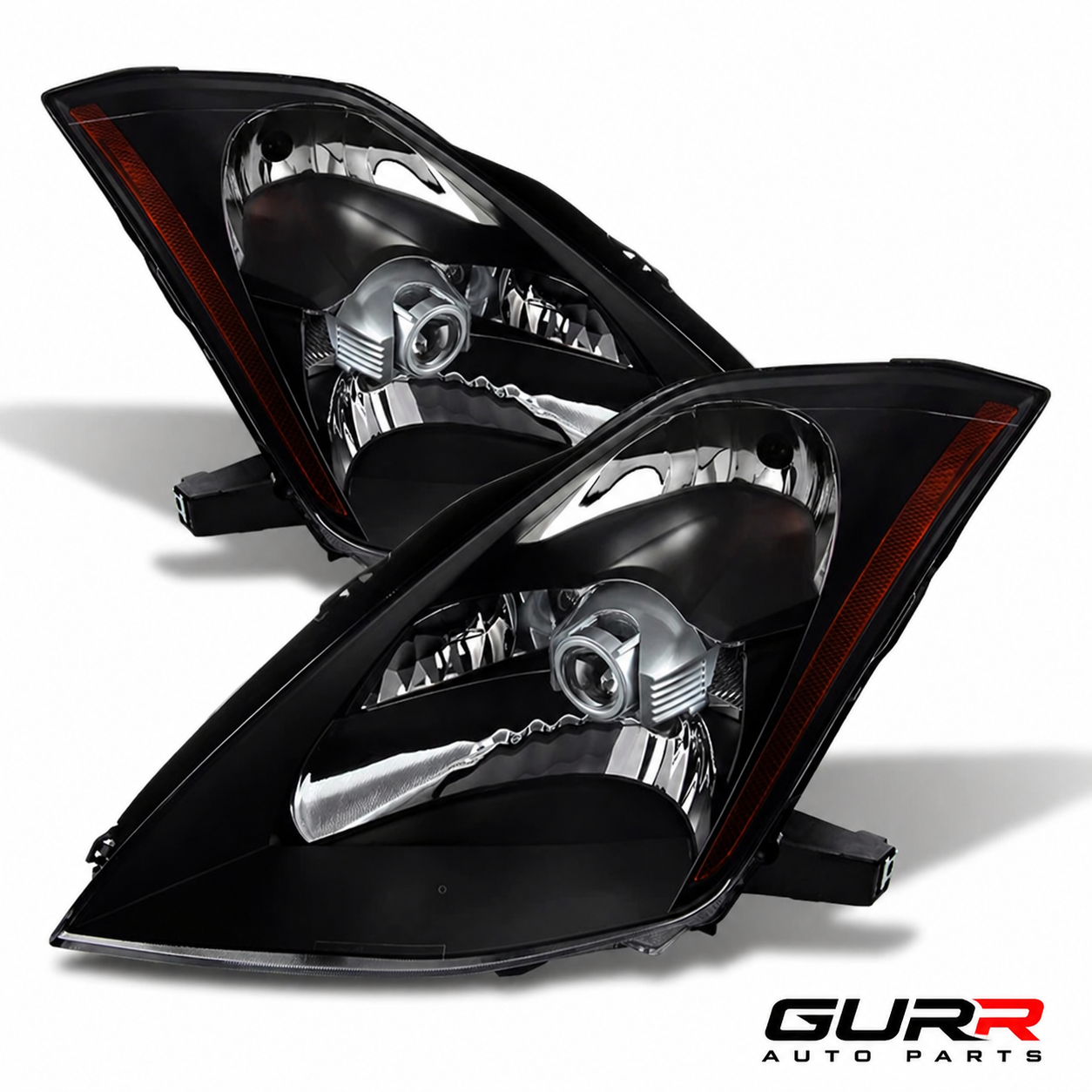 Black Headlights For 2003-2005 350Z Z33 Fairlady [HID D2S Model]
