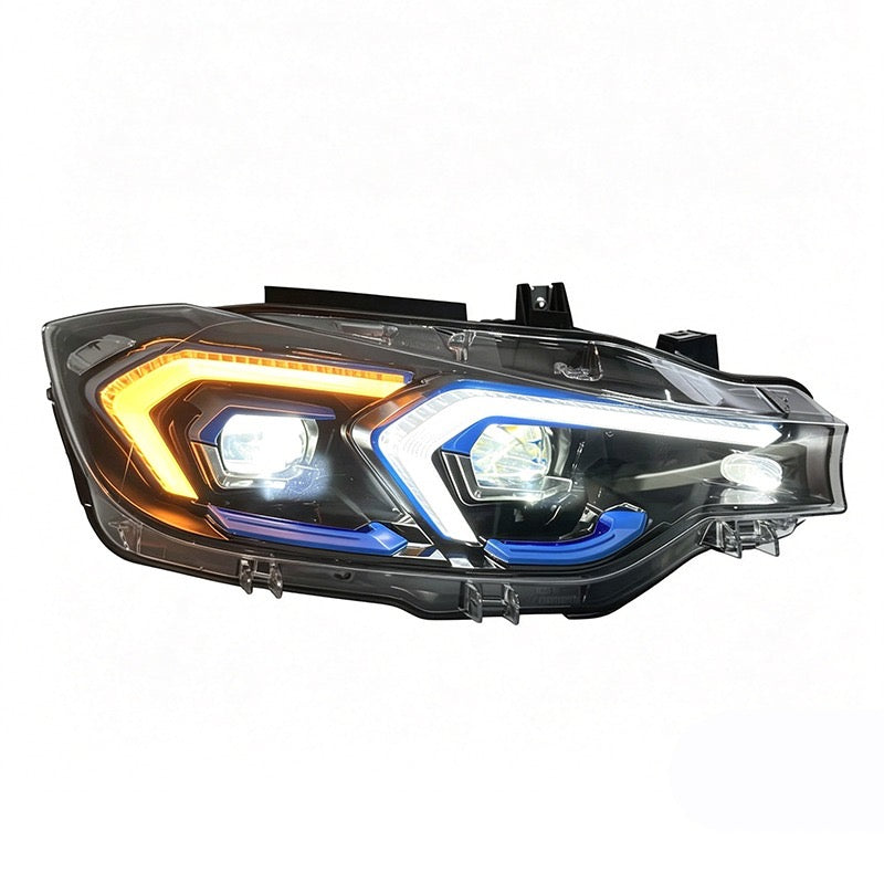 BMW F30 Dual Color LED Headlights | White & Yellow DRL | Xenon / LED / Halogen Compatible