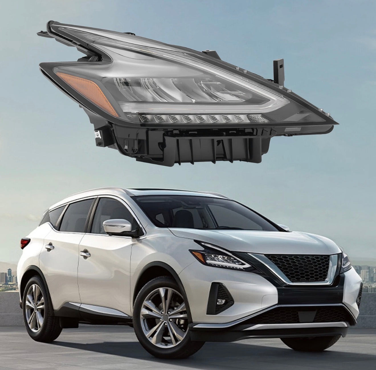 For 2022-2023 Nissan Murano LED Headlight Assembly Headlamp(s) Left / Right Side