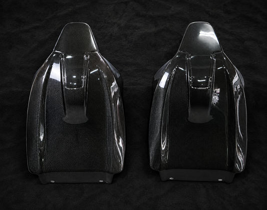 Dry Carbon Fiber Seat Back Covers for BMW G80 M3 & G82/G83 M4 (KSUI Style) – Full Replacement Pair