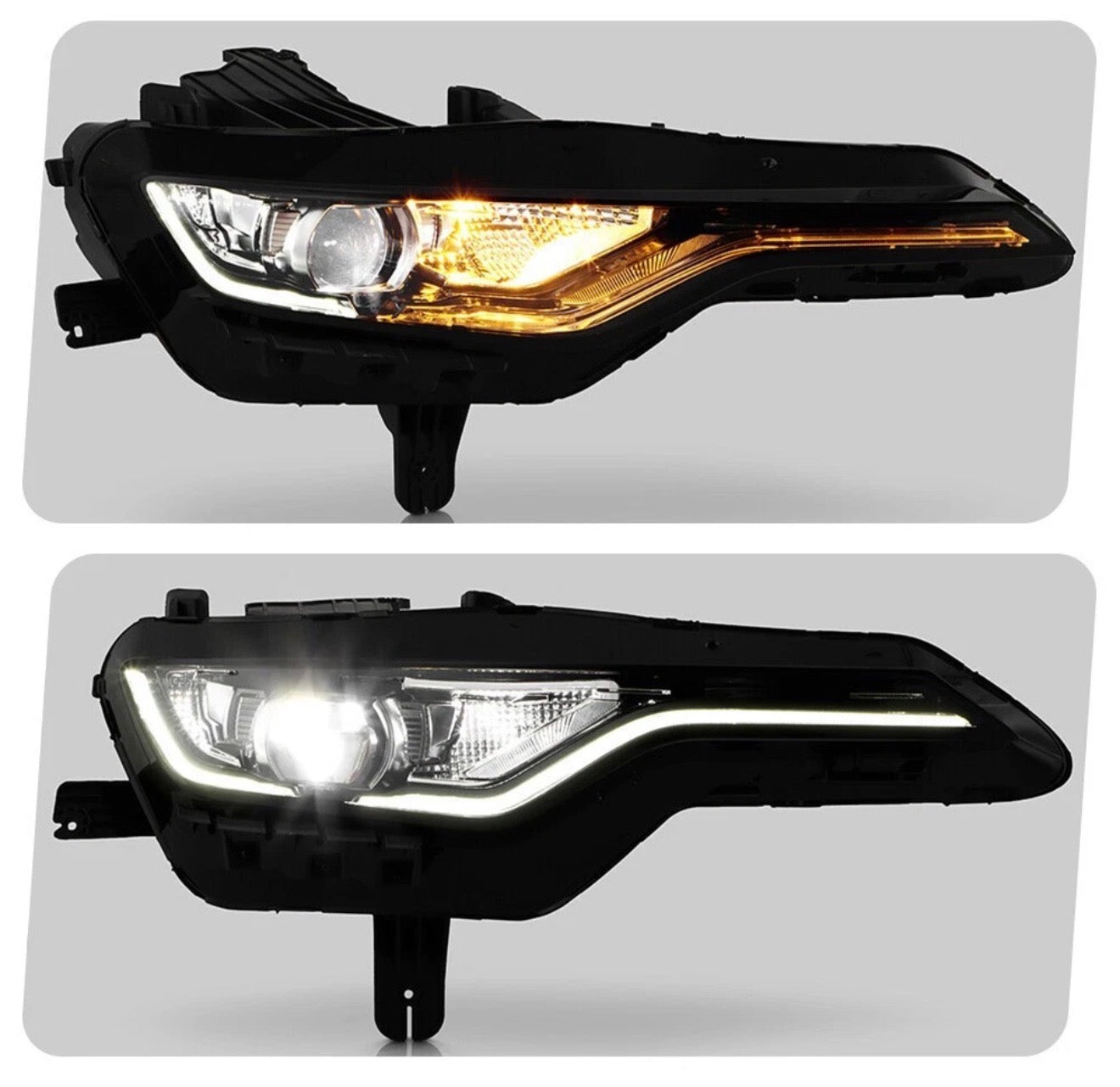 LED Headlight For 2019-2024 Chevy Camaro w/ LED DRL Projector Passenger Side