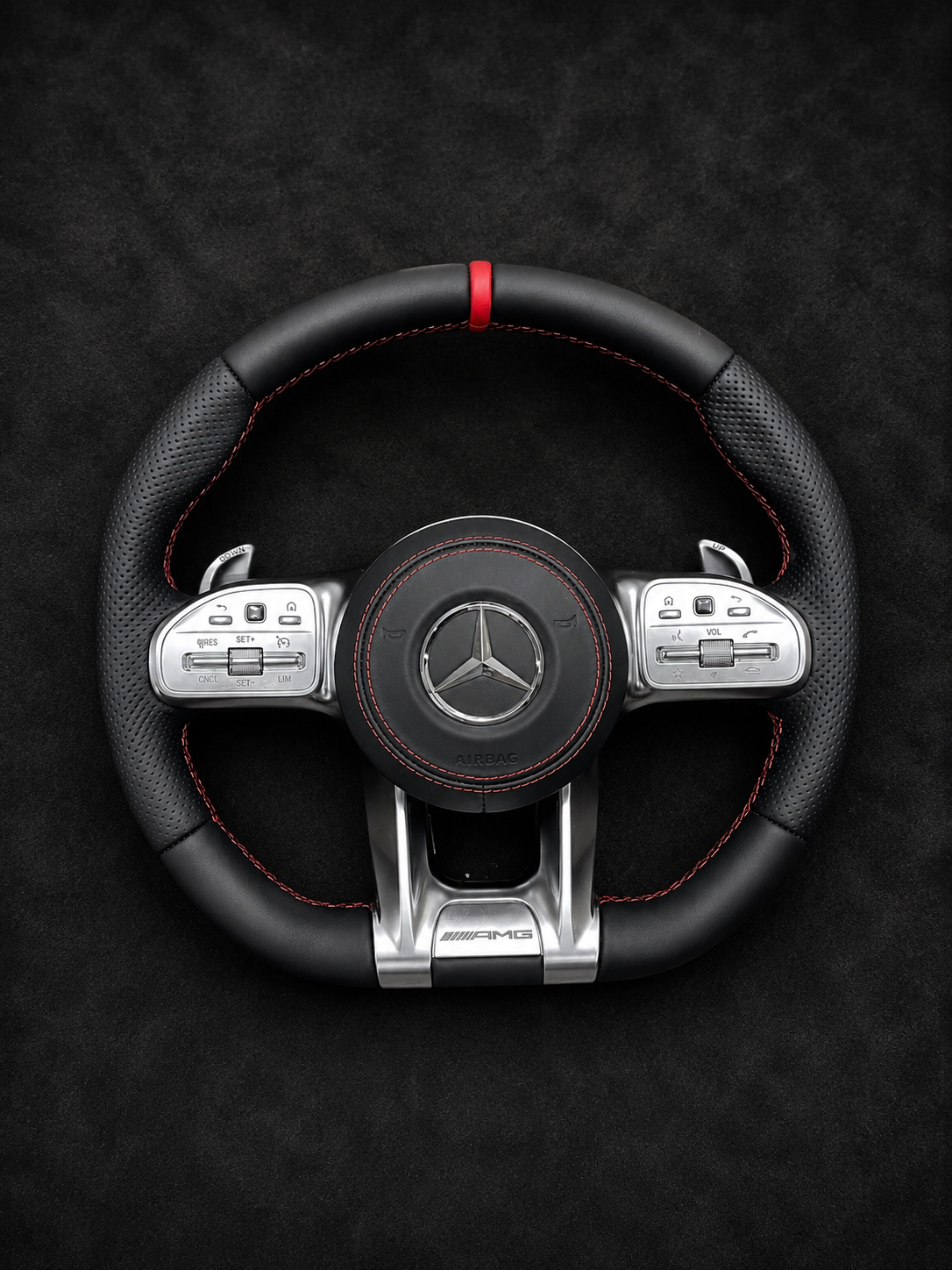 Mercedes-Benz AMG Performance Steering Wheel Red Stitch Edition | for 2015-2024 models