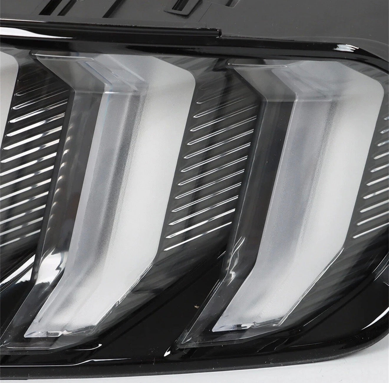 2015-2023 Ford Mustang Black/Clear LED Sequential Tube Tail Lights Brake Lamps