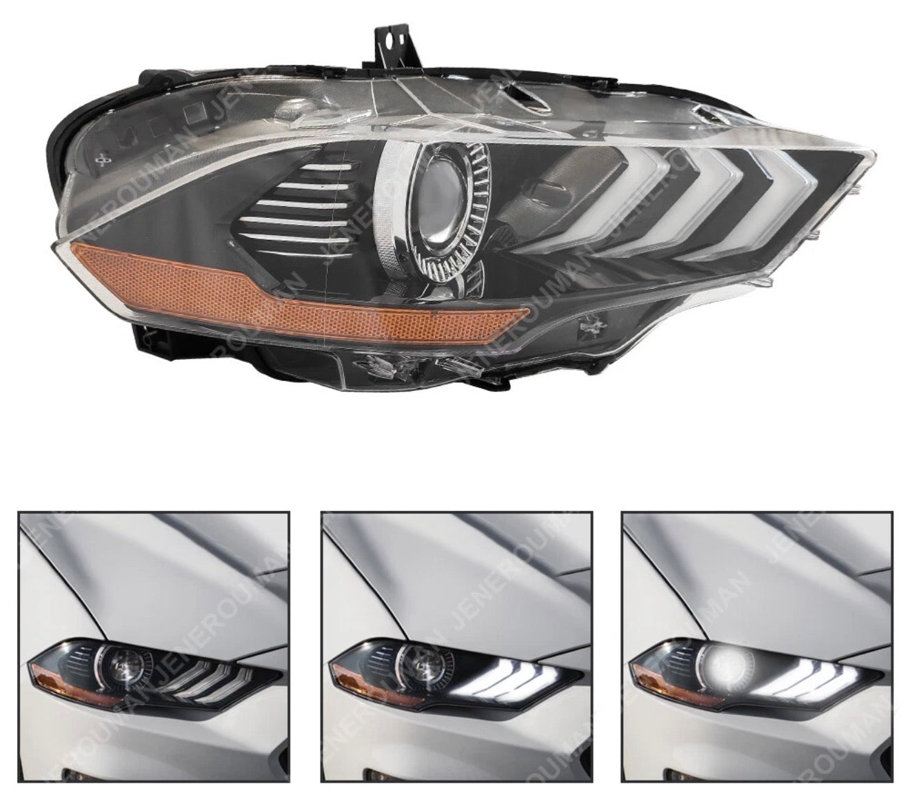 Ford Mustang Full LED Projector Headlights for 2018-2023